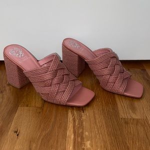 Vince Camuto braided block heel